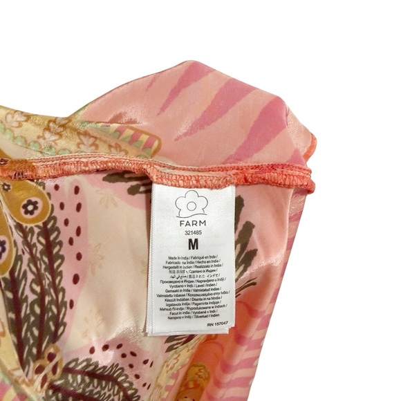 FARM Rio Sand Palms Scarf Maxi Dress Medium - Picture 13 of 16